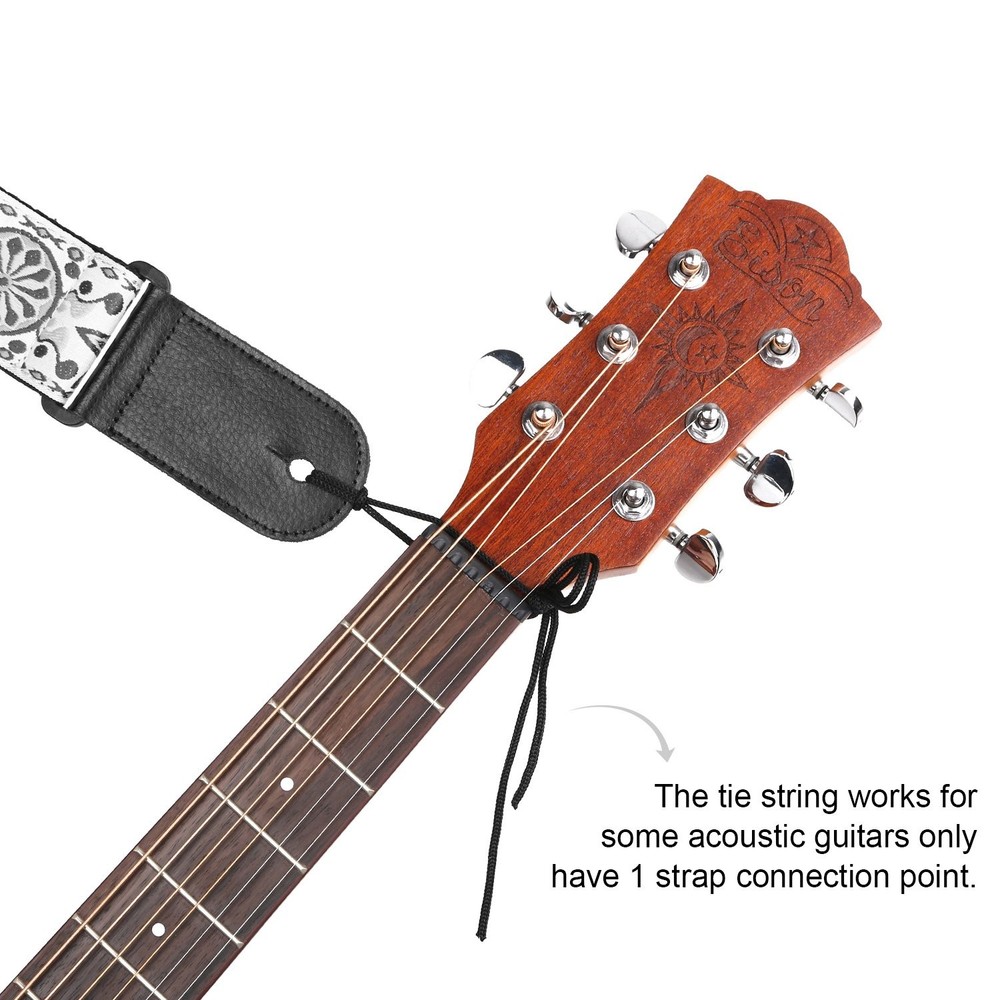 Anwenk Guitar Strap, Printed Leather Strap PU Large, 006