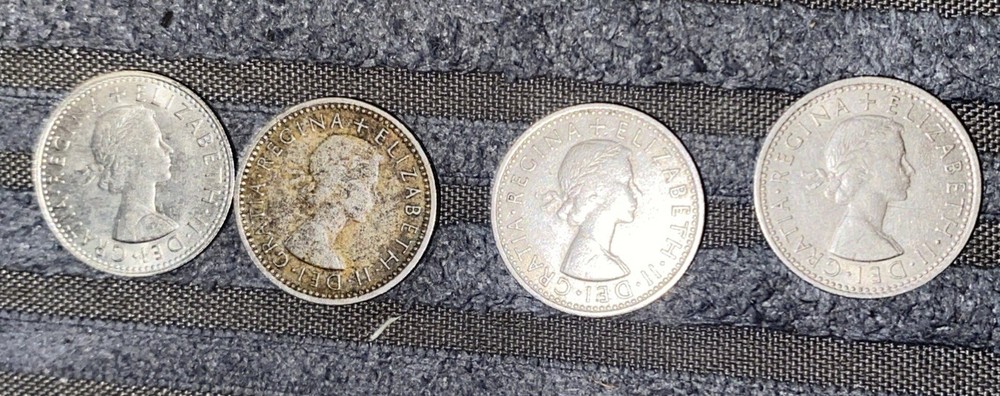 UK Six Pence Coins Mixed Dates
