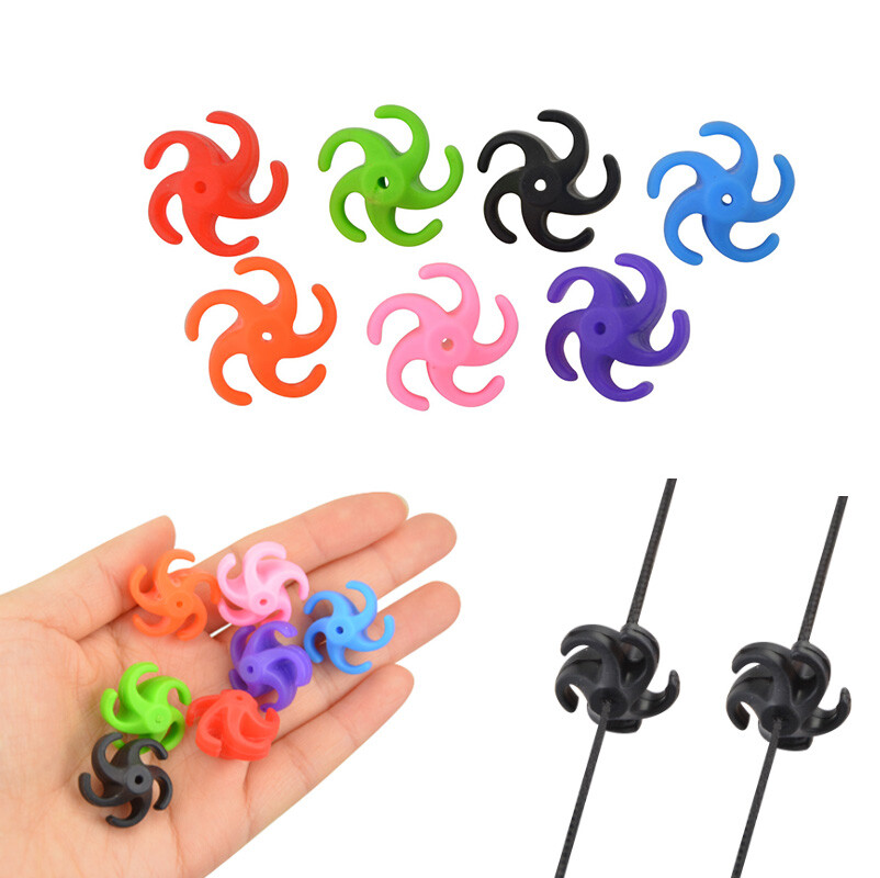 4pcs Archery Bowstring Stabilizer Recurve Compound Bow String Stop Damper
