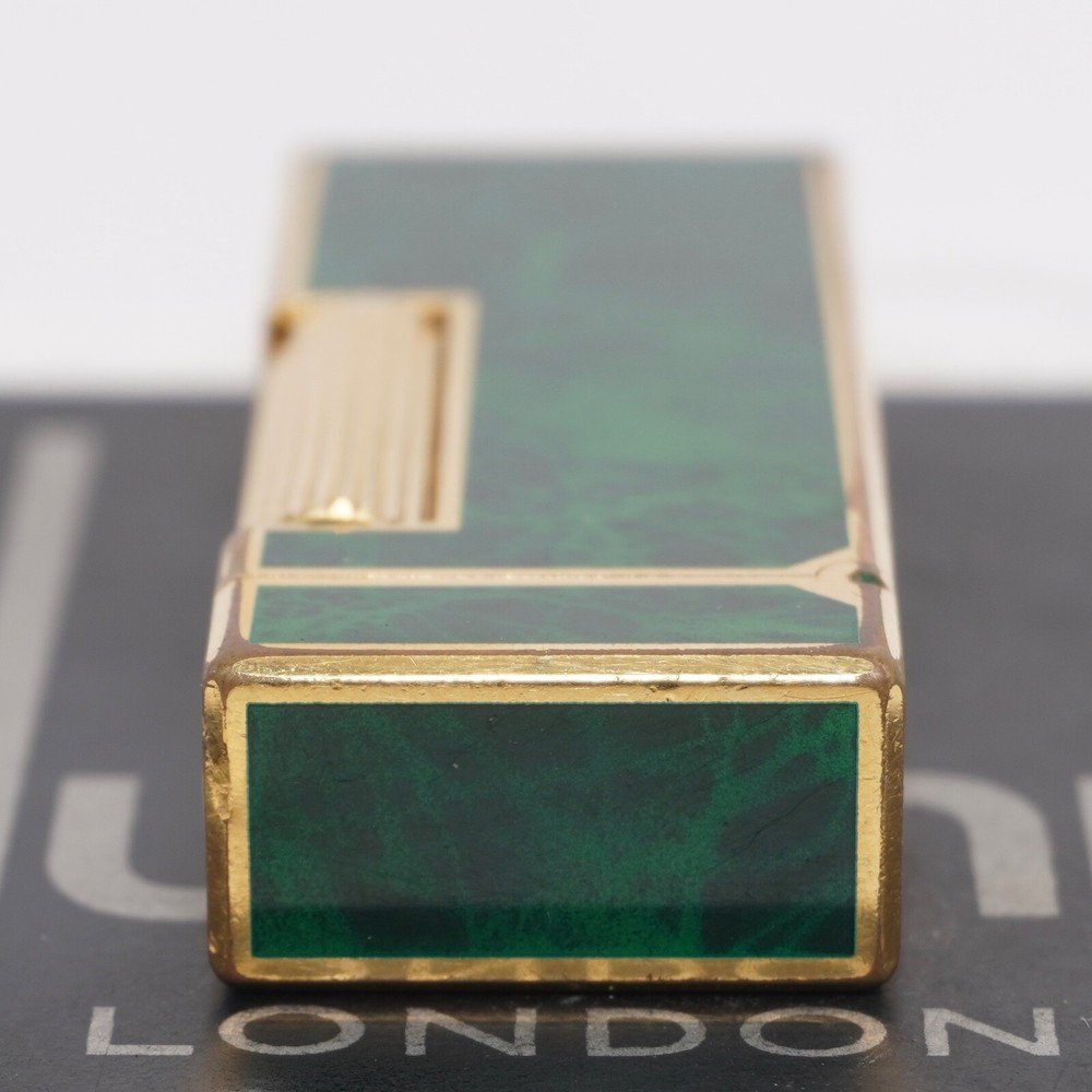 Dunhill Rollagas Lighter_Green Shell-Ultrasonically cleaned_Working