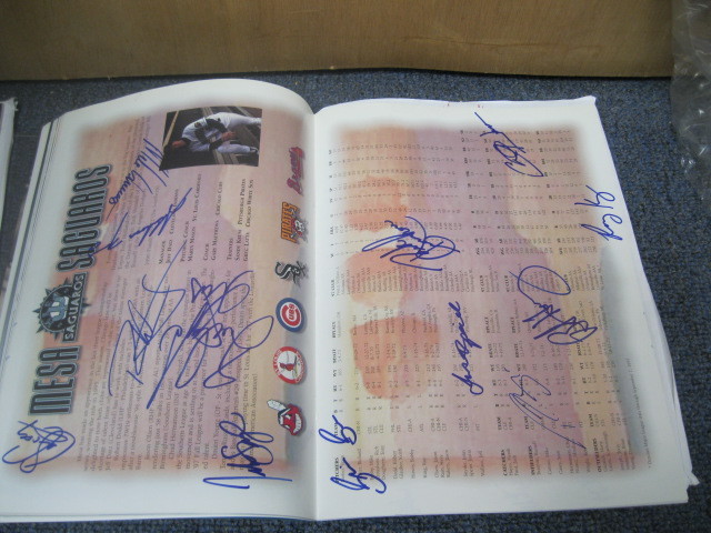 1997 Arizona Diamondbacks Fall League Autographed Program 20 Sig PSA Pre Cert