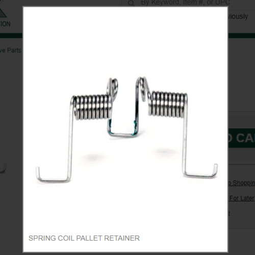 SPRING COIL PALLET RETAINER # 511-04