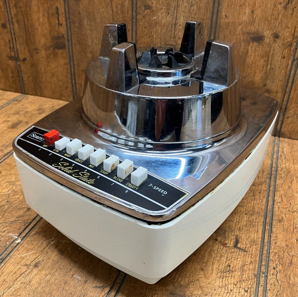 Motor Base Only - Sears Solid State Chrome Blender Model No. 400.82125 - Working