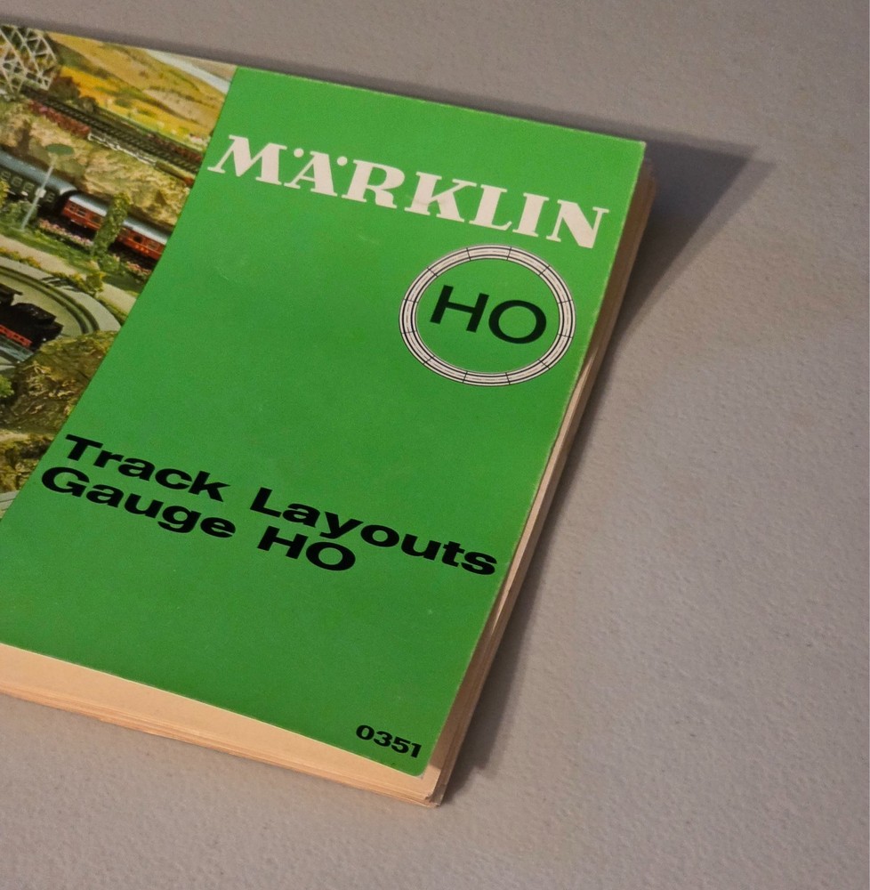 Marklin HO Track Layouts Gauge HO 0351 Spiral Bound Reference Book