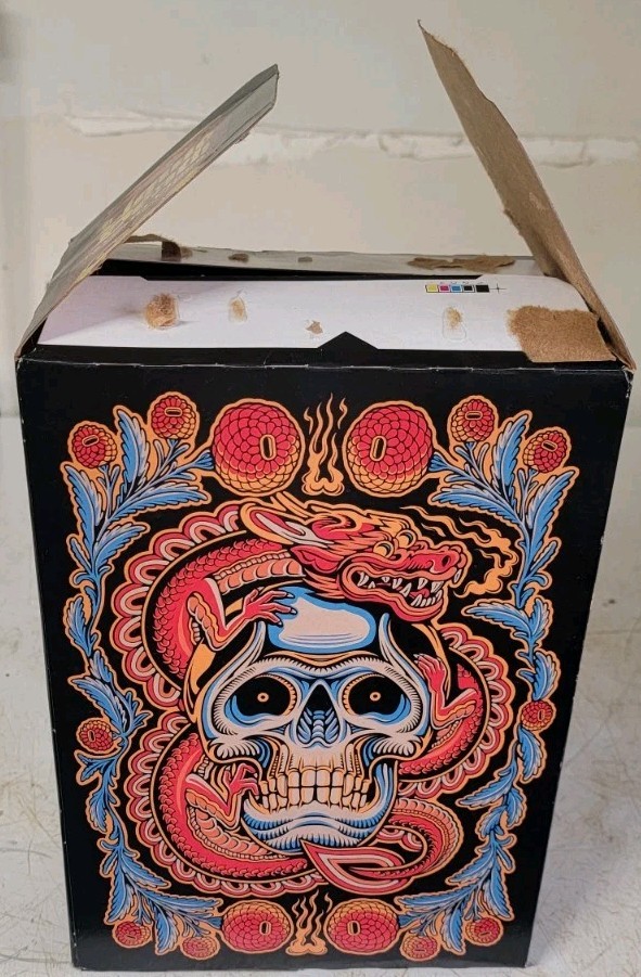 Liquid Death Psycho Cider Sparkling Water 12 oz Fall Release EMPTY BOX