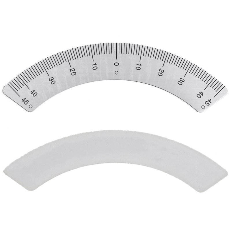 Compact Protractor with Clear Scale 45 Degree Angle Scale Ruler Aluminum Alloy
