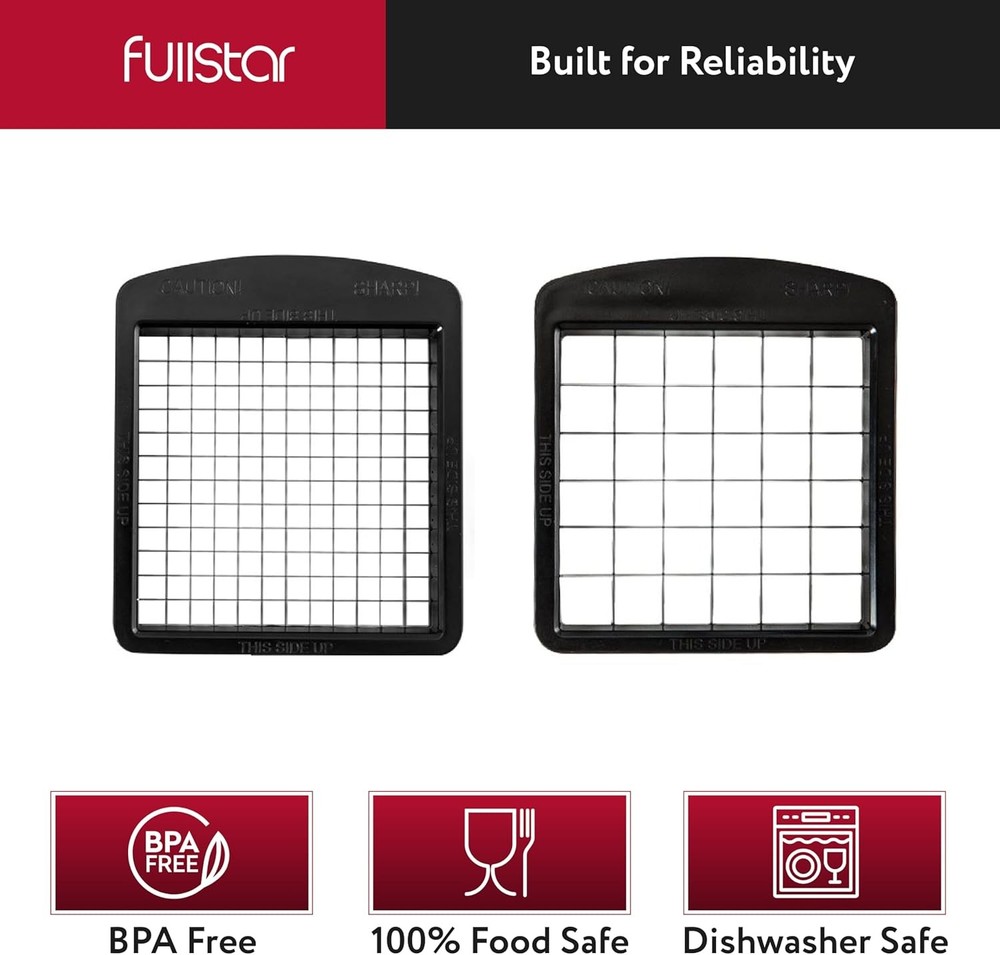 Fullstar Blade Replacement Set for Vegetable Chopper Only – 2pc Insert Set...