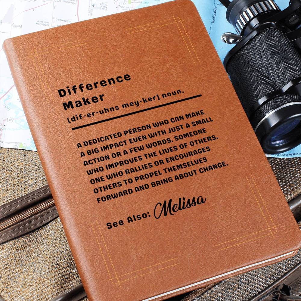 Difference Maker Personalized Journal Notebook Diary