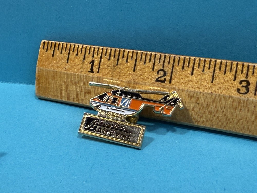 Vintage Samaritan AirEvac Helicopter Pin