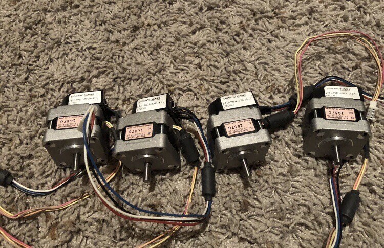 Motor-Shinano STH-39D1100-07 Stepper Motor 16570 w/ Optical Encoder E2-200-197