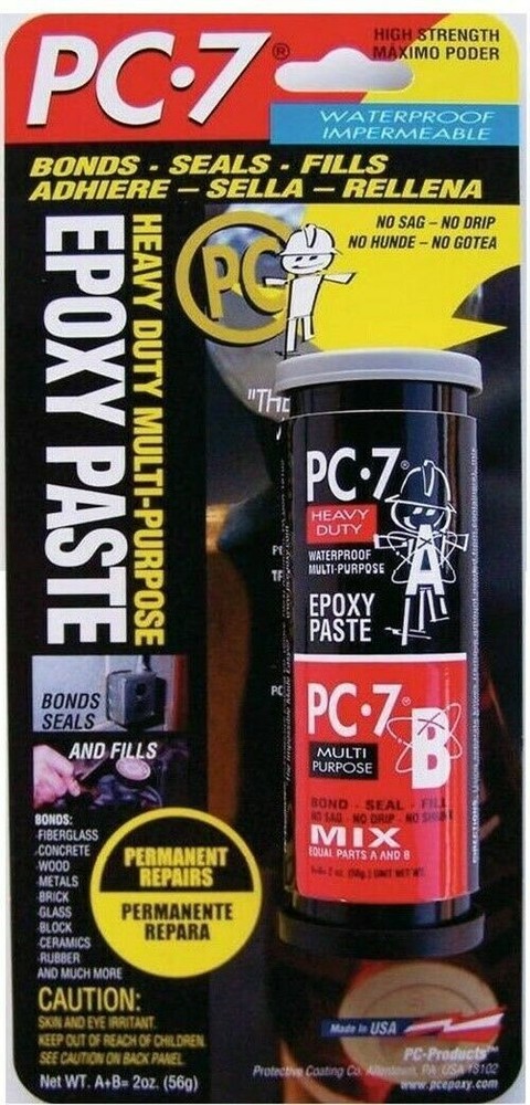 PC Products 027776 PC-7 Strong Tough Epoxy Paste, 2 oz.
