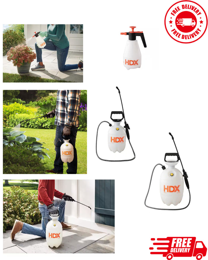 Garden Lawn Mist Sprayer Multi Purpose Heavy-duty Pump Handle Adjustable Nozzle