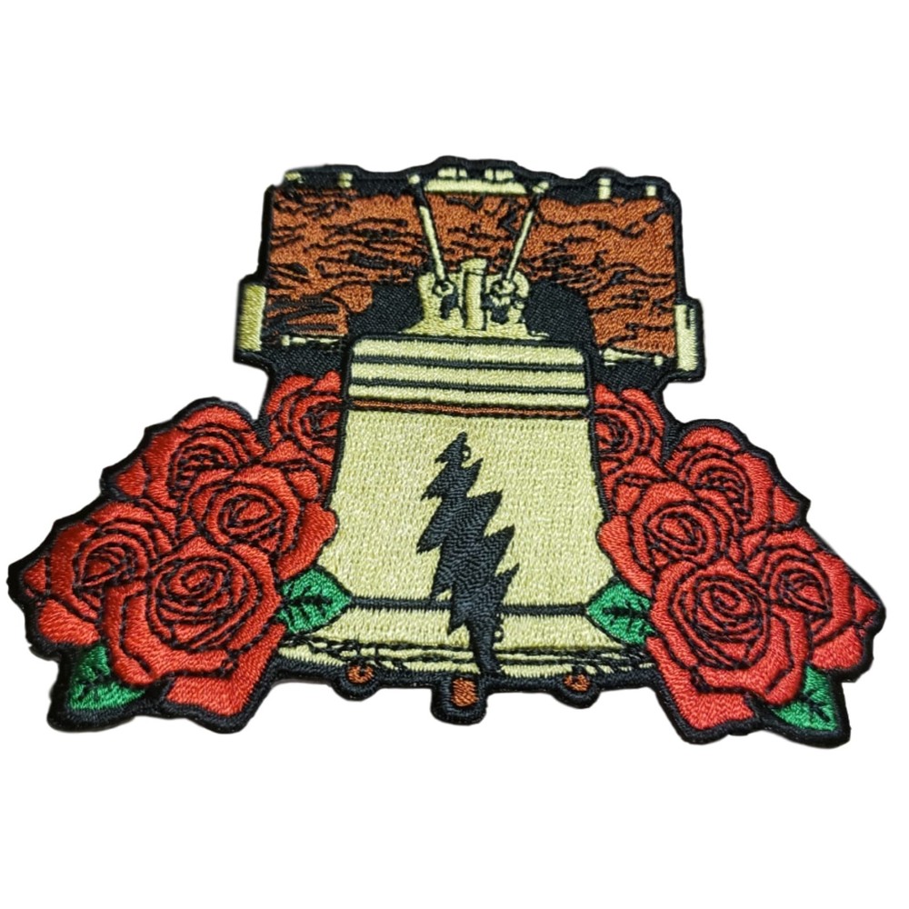 Liberty bell Grateful Dead embroidered iron-on patch
