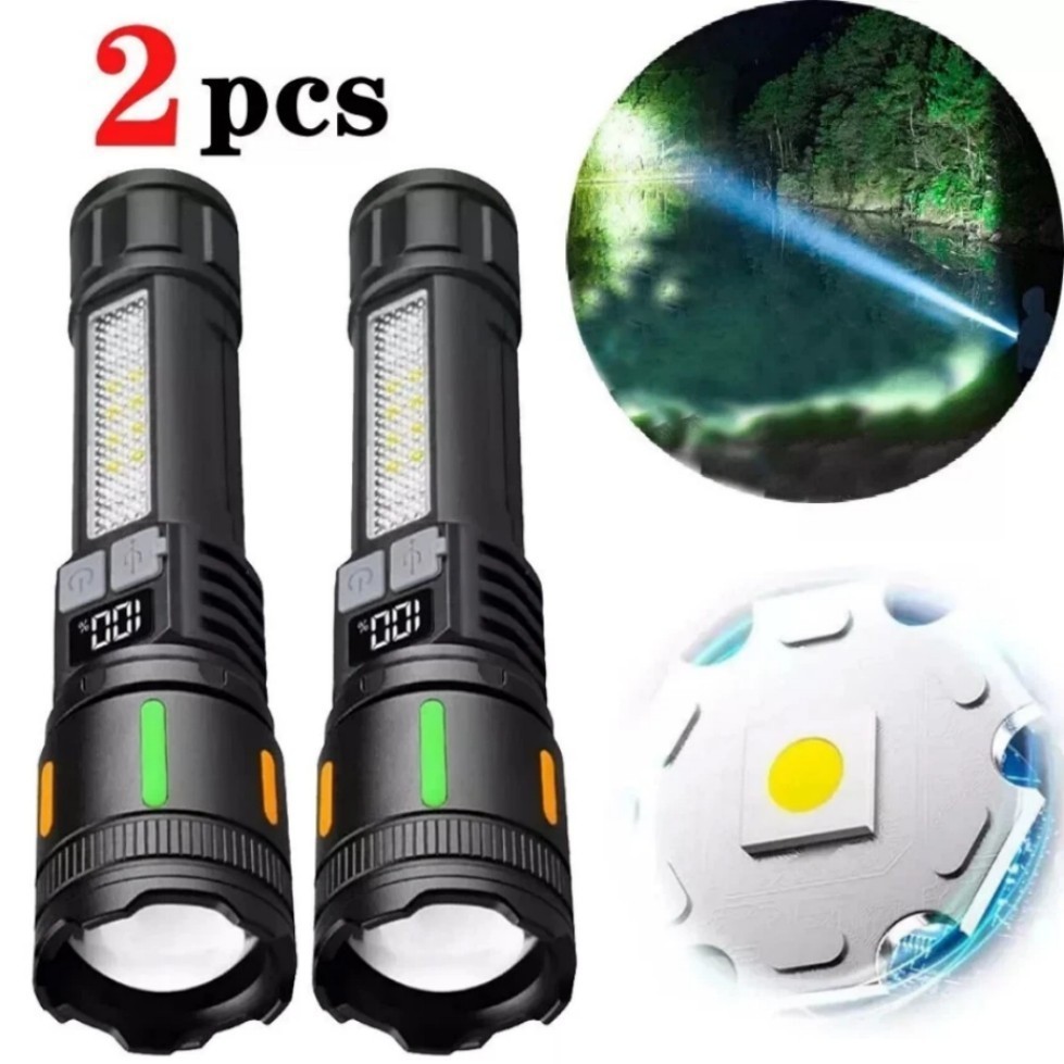 2*99000000 Lumens Super Bright LED Tactical Flashlight Work Light//#%%