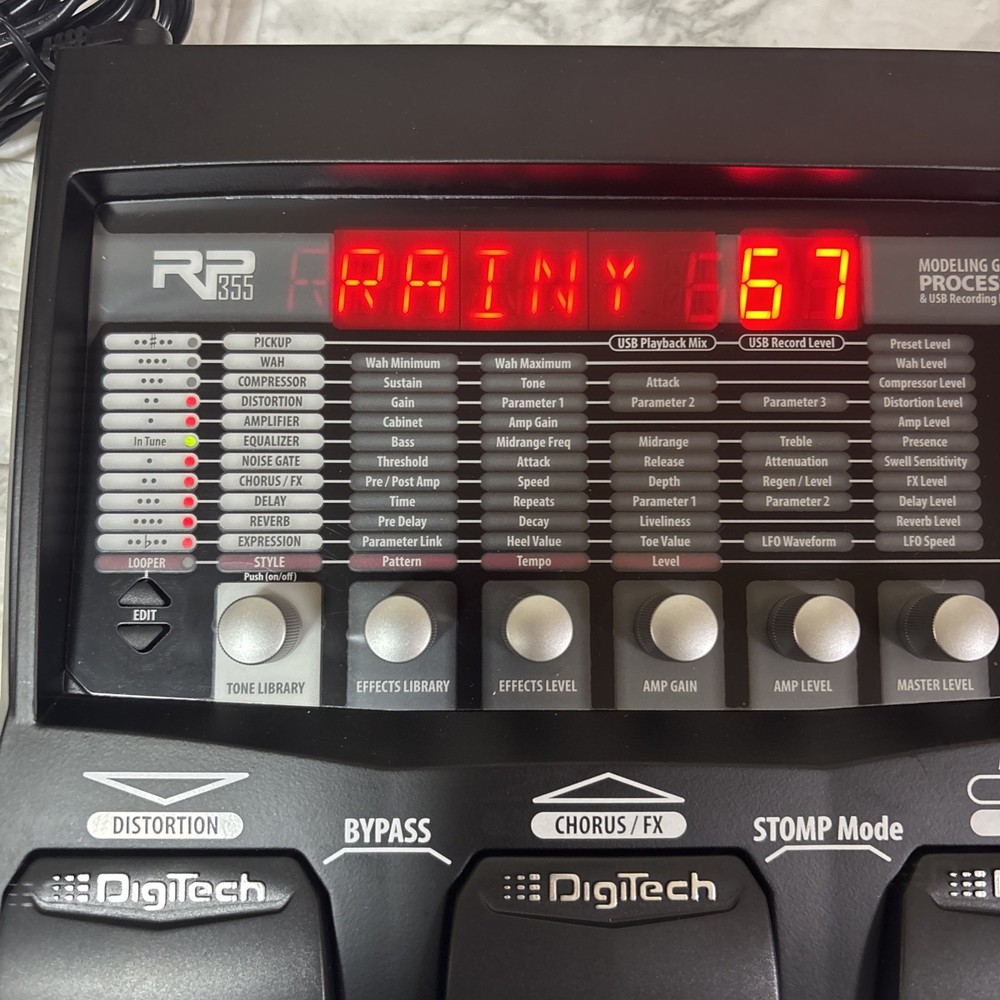 DigiTech RP355 Multi-Effects Guitar Effect Pedal TESTED From Japan
