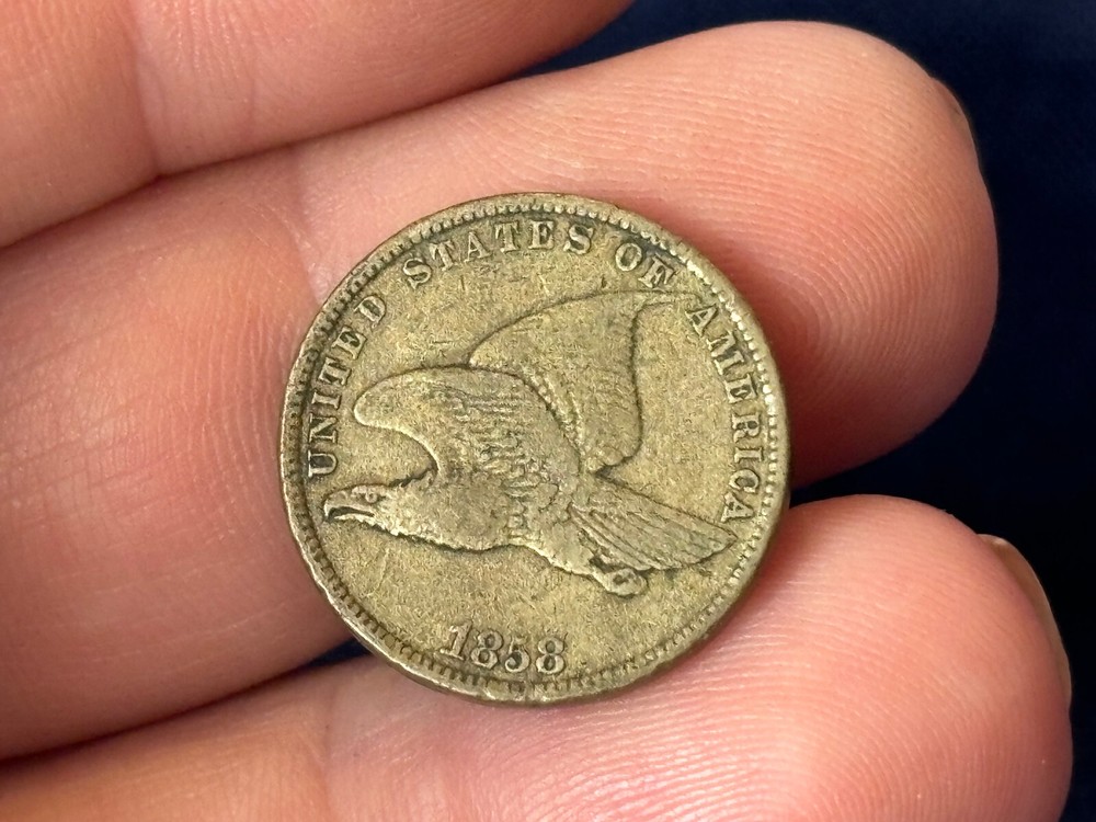 1858 Flying Eagle One Small Cent Penny Small Letters