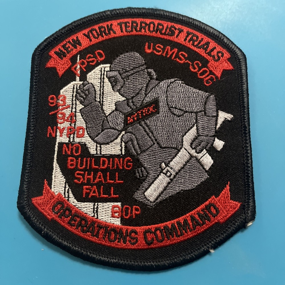New York Trials USMS-SOG Operations Command NYPD Patch