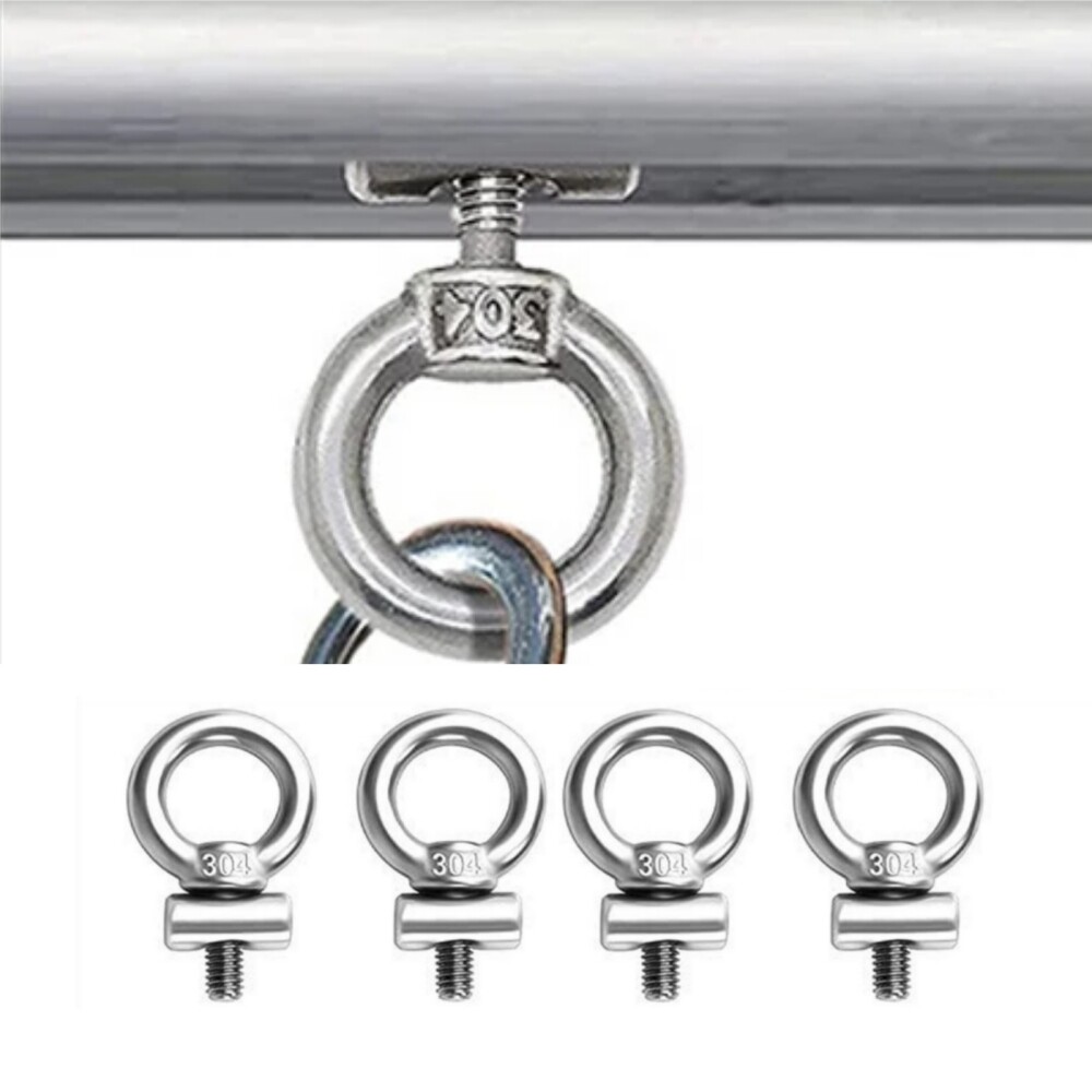 Adjustable Attachment Solution 4pcs Track Mount Tie Down Eyelet for Bungee