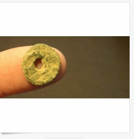 Medieval round pirate ancient coin..16mm