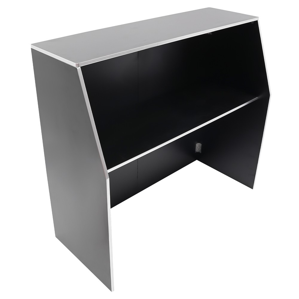 Rectangular Bar Cabinet Foldable Event Bar Portable Bar Cabinet Freestanding