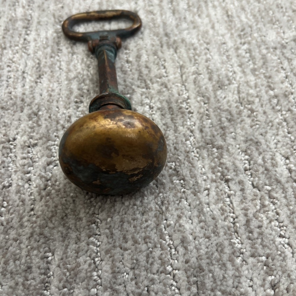 Vintage Antique Brass Door Knob Handle Pull