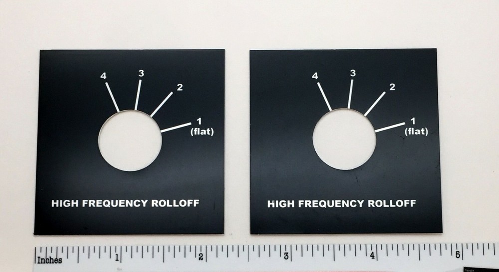 EV Electro-Voice ElectroVoice Speaker L-Pad Label High Frequency Selector