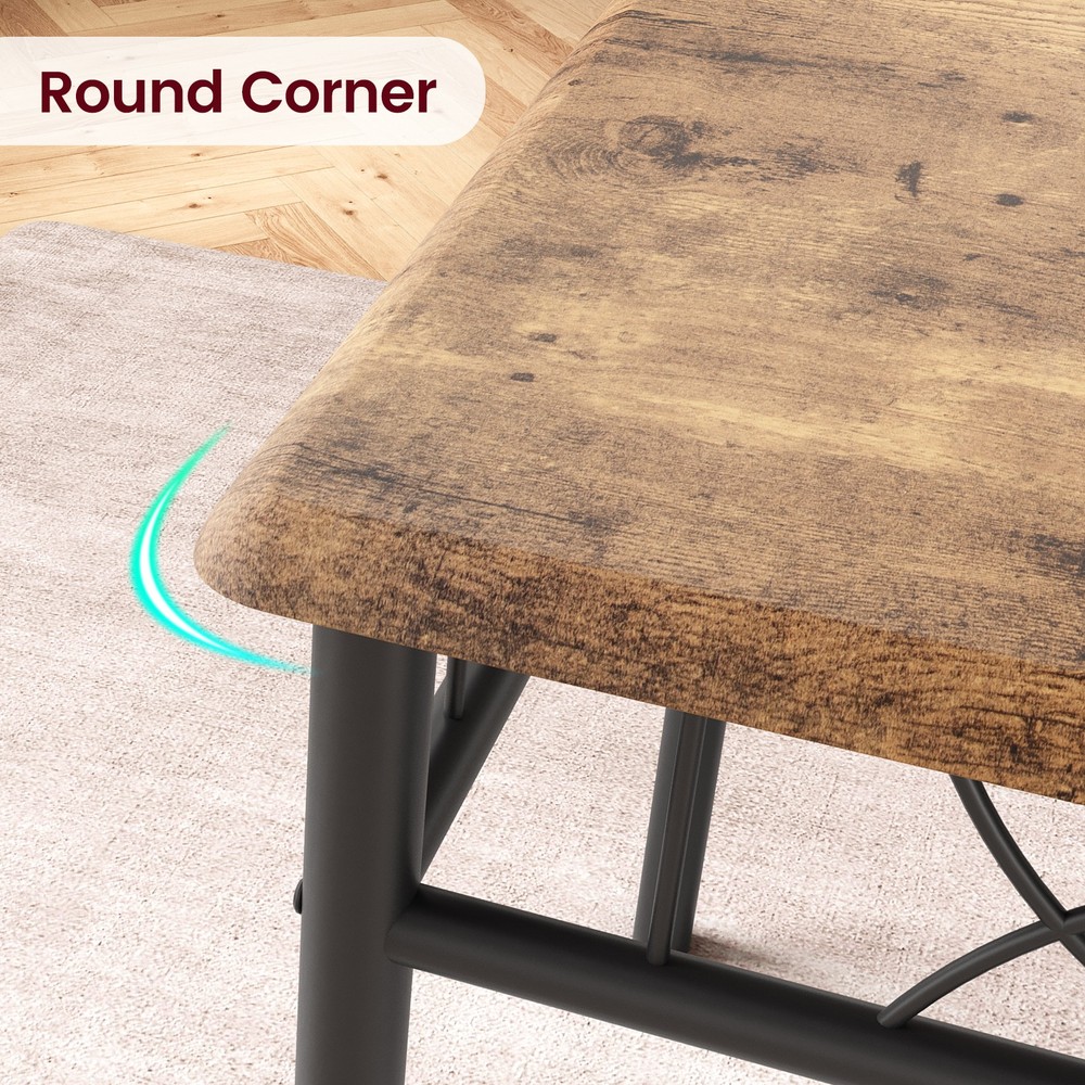 Small Dining Table Set For 4, Space Saving Dining Set Kitchen Table And 4 Chairs
