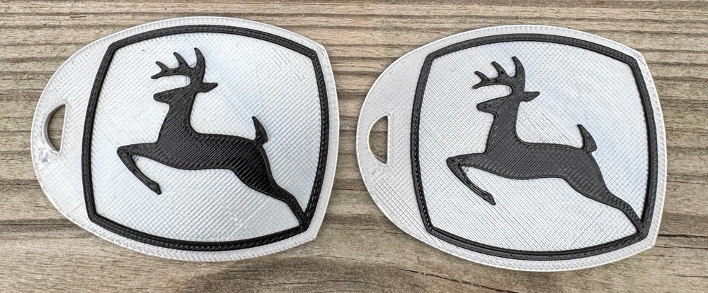 John Deere Custom 3d Printed Key Chain's