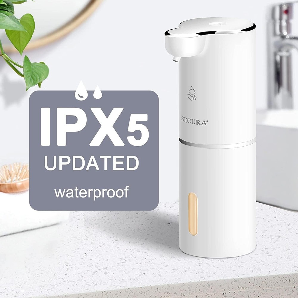 Versatile 10oz Automatic Foam Soap Dispenser - Hands-Free Kitchen & Bathroom Use