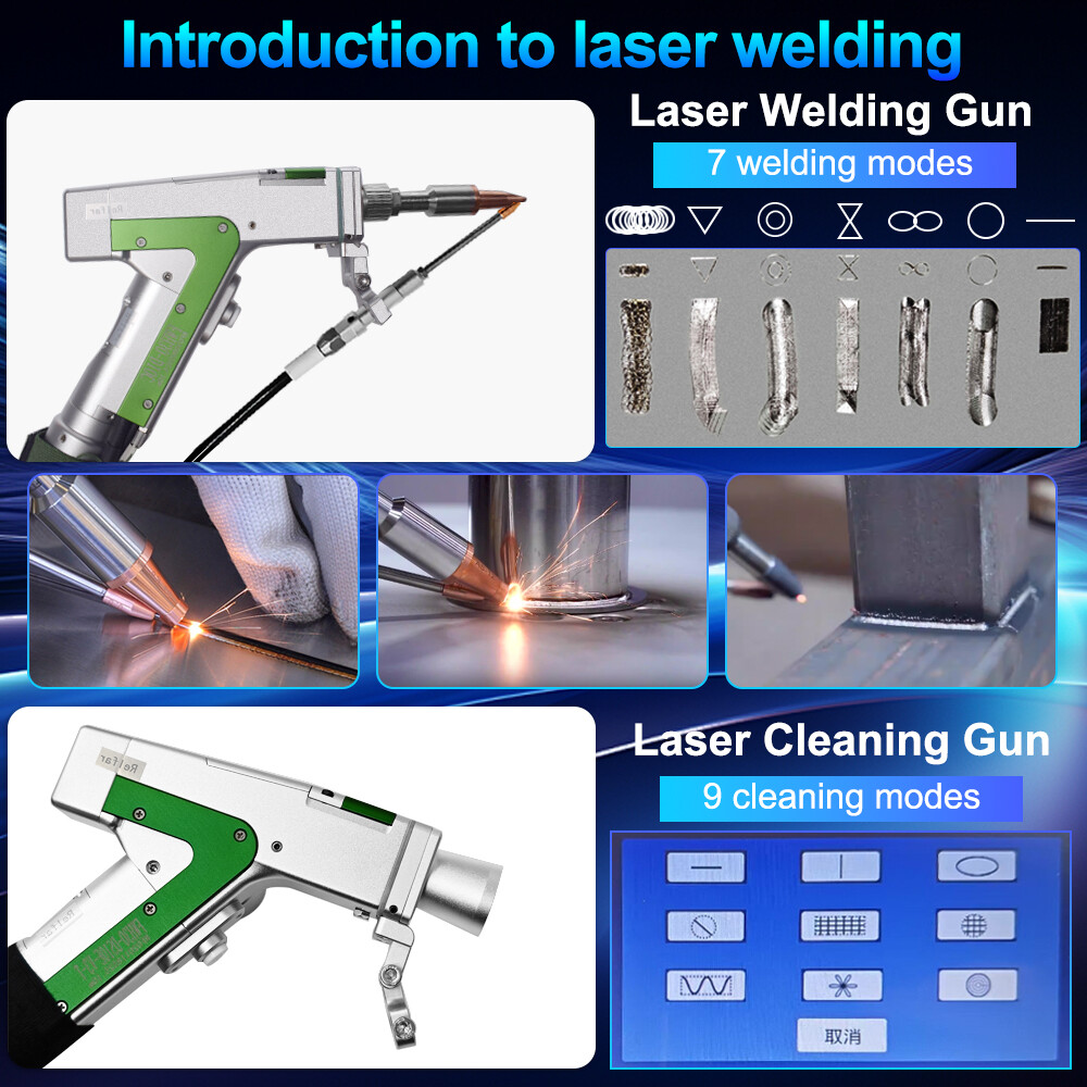 1500W Raycus Handheld Laser Welding Cutting Machine Laser Rust Remove Cleaner US