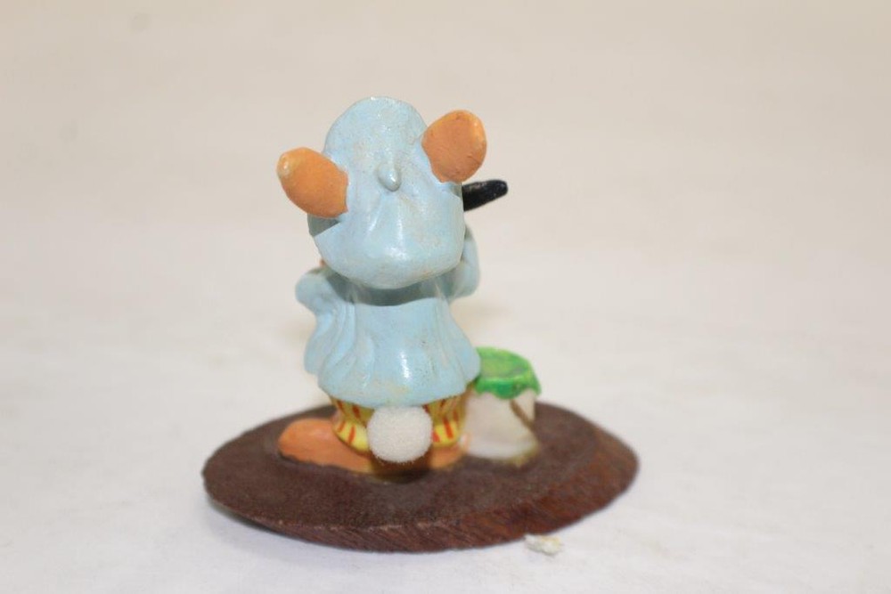 Vintage Plastic April Bunny Rabbit Easter Painting Egg 2 1/4" tall