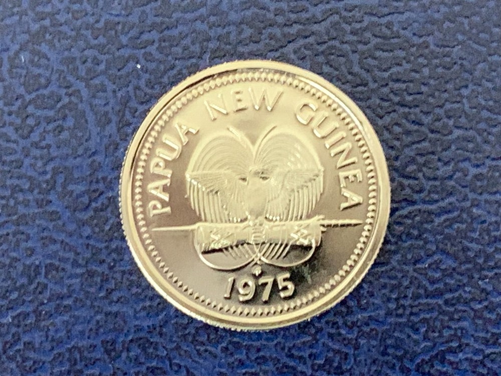1975 Papua New Guinea, 5 Toea, Proof Coin-Uncirculated