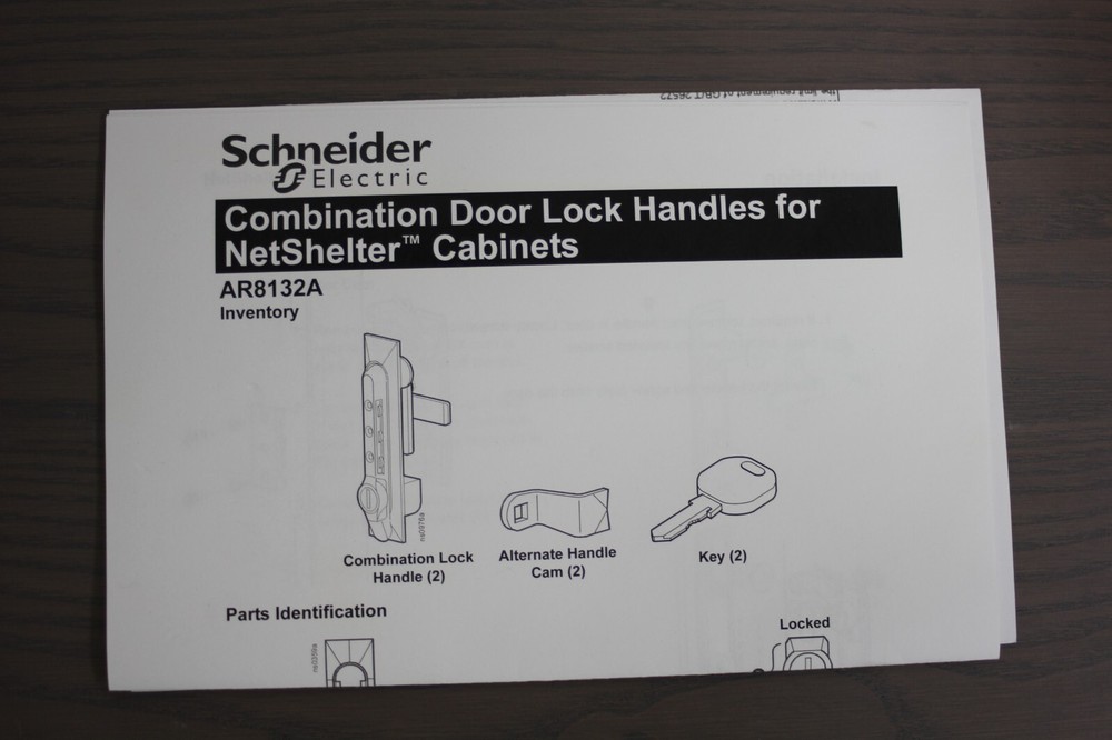 APC AR8132A Combination Lock Handles – Secure Access for Server Rack Rear Doors