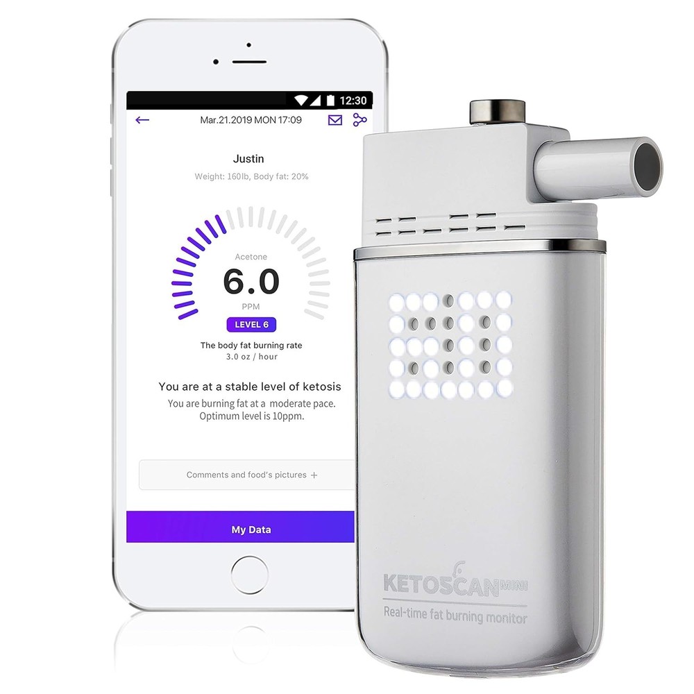 V2 Mini Ketone Meter Breath Analyzer - Non-Invasive Fat Burn Tracker