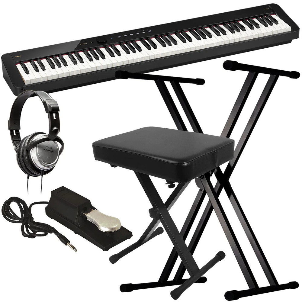 Casio PX-S5000 Digital Piano  - Black KEY ESSENTIALS BUNDLE