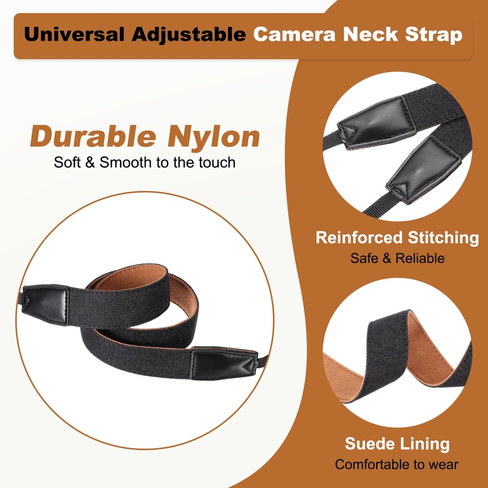Camera Strap, 1.2" Width Nylon Adjustable Neck Shoulder Strap, Green