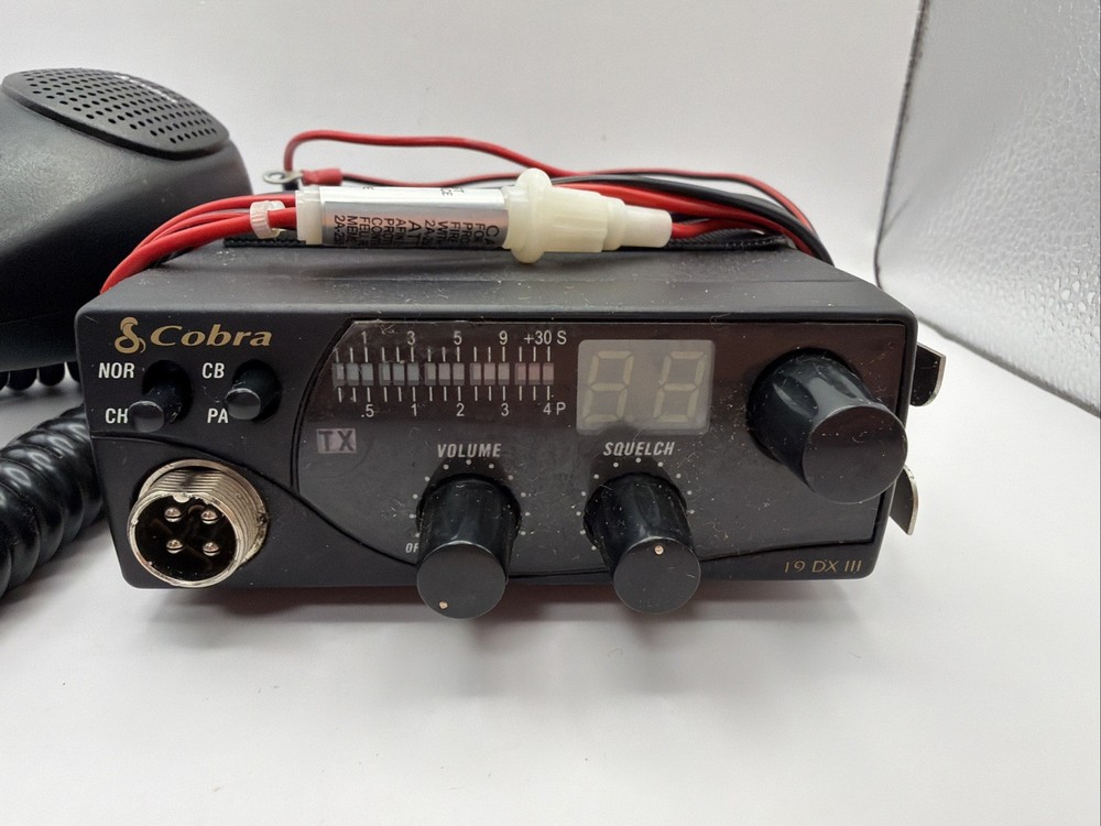 Cobra 19 DX III Compact CB PA Radio Tested Working