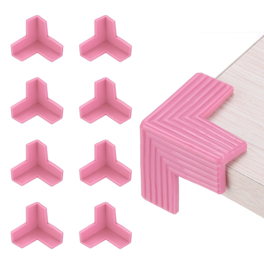 Corner Protectors 8Pcs Table Corner Protectors(3D-shaped, Pink)