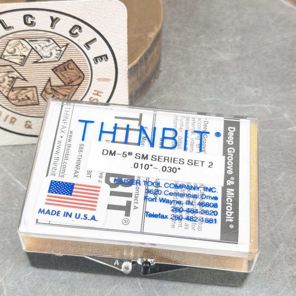 THINBIT Inserts Sharp! .010"-.030" Deep Groove Micro-Bit USA Tool{735