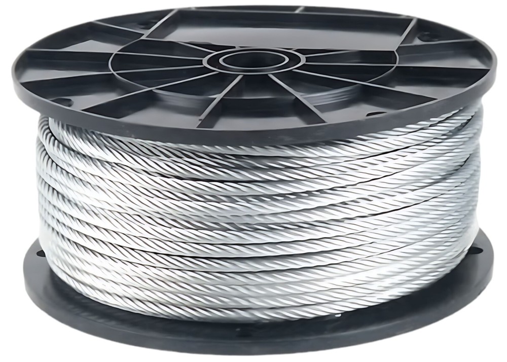 Galvanized Aircraft Cable Wire Rope 1/4" 7x19 - 300 ft DIY Decking Railing