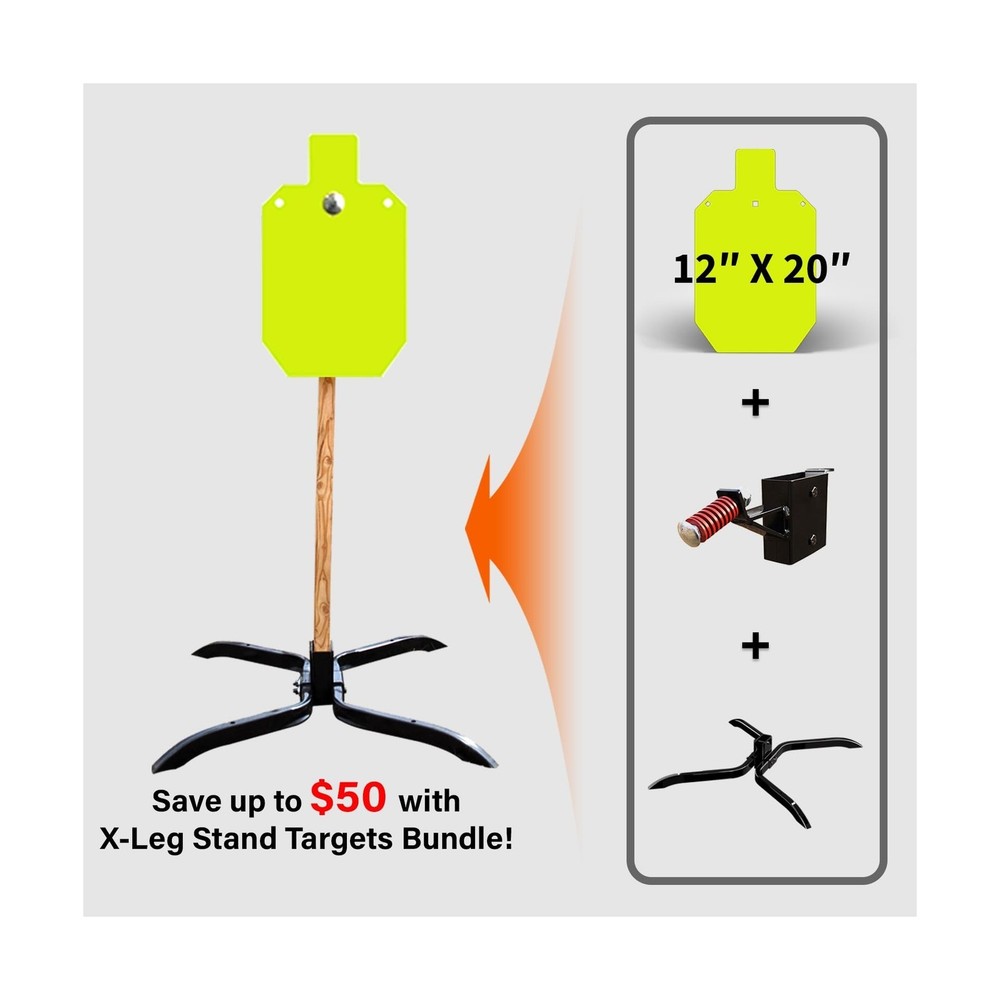 Highwild Target Stand System - AR500 Steel Target with 2x4 Mount Kit
