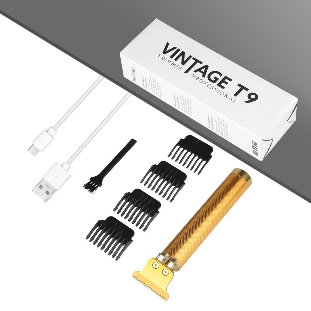 Barber Salon Cordless Clipper - Professional Titanium Blade Beard Trimmer