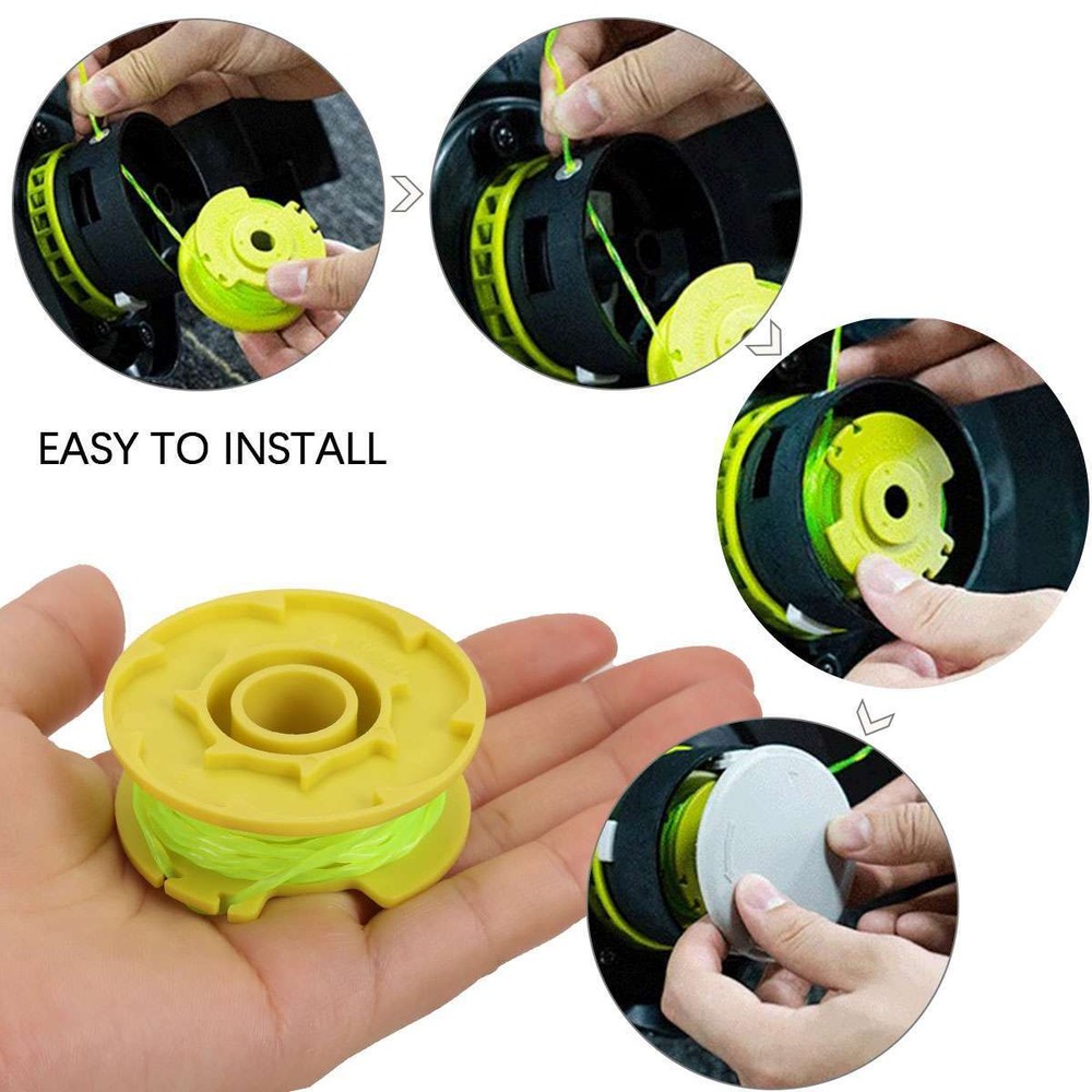 For Ryobi Replacement Twisted 0.080 In. String Trimmer Auto Feed Line Spools