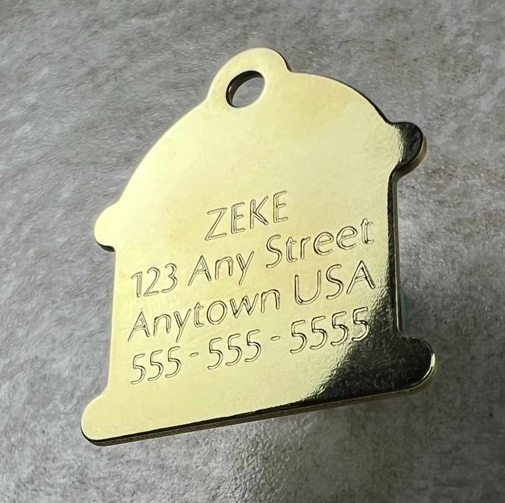 Custom Engraved Dog Tags Personalized Dog Collar Pet Tags Engraved BRASS HYDRANT