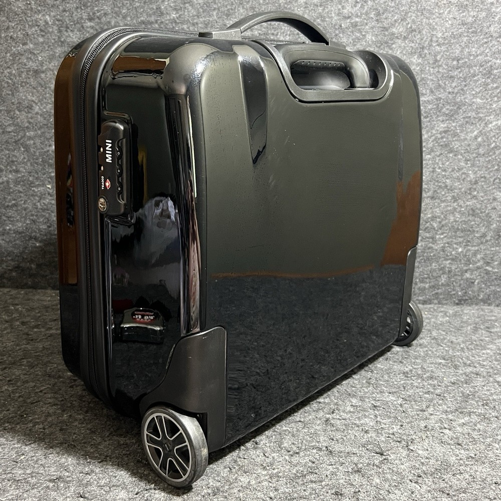 Authentic MINI Cooper Black/Red Rolling/Locking Cabin Trolley Suitcase