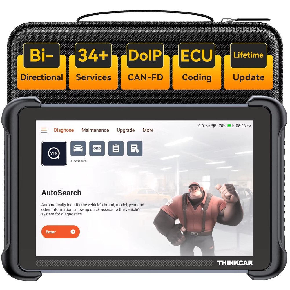 ThinkScan 689BT Bidirectional OBD2 Scanner Auto Diagnostic Scan Tool E-CU Coding