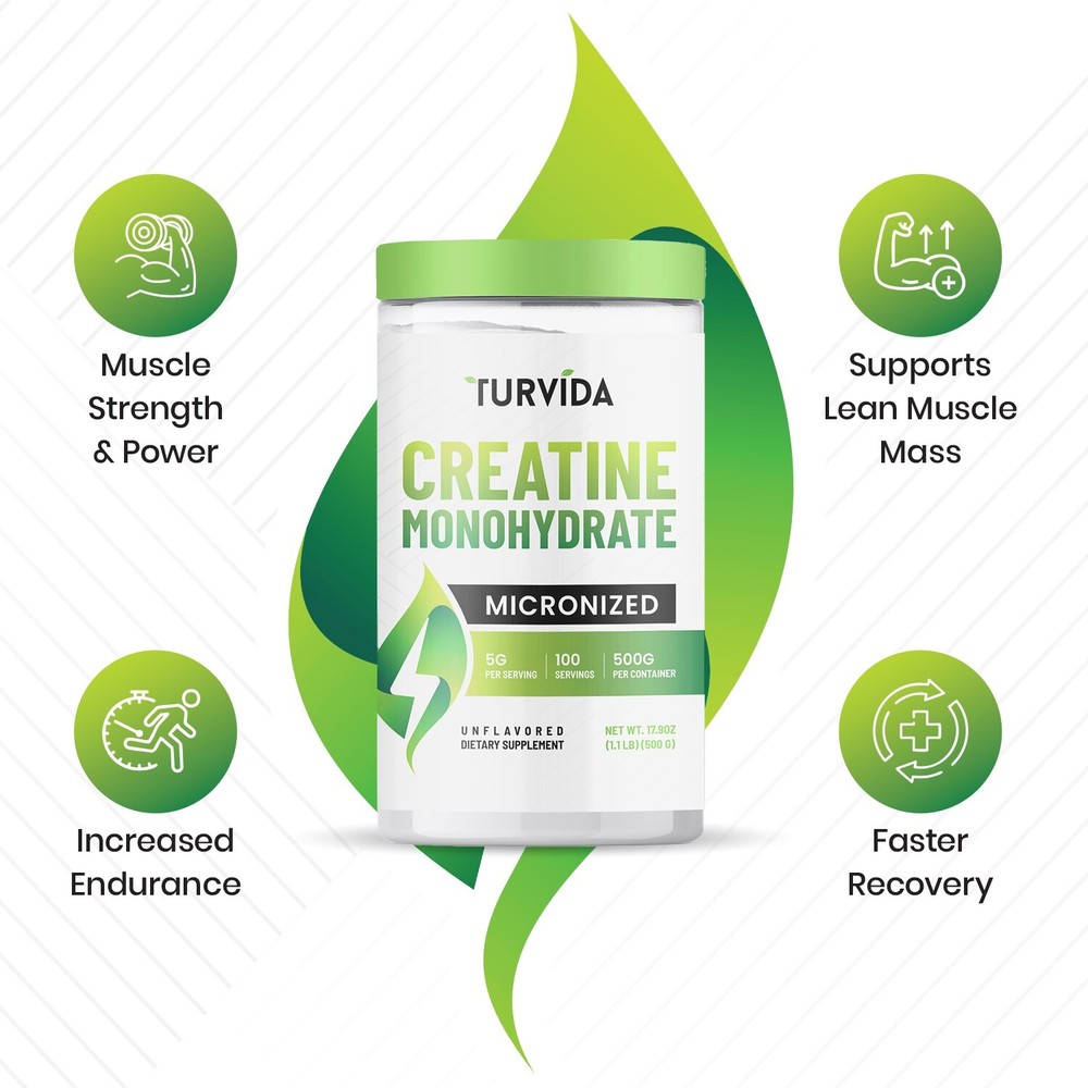 500g Creatine Monohydrate – Lab Tested, QR Code Verified, Unflavored