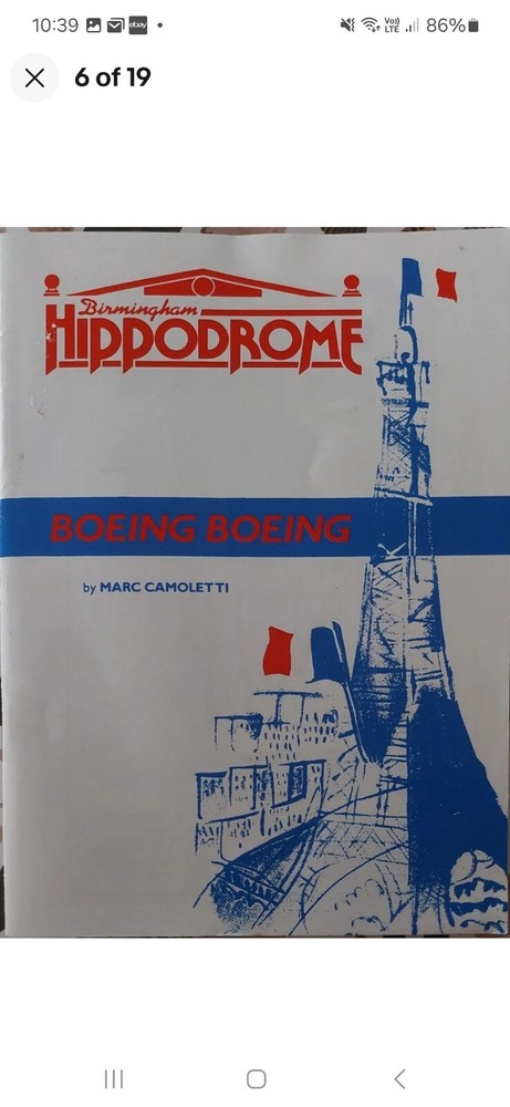 Boeing Boeing Programme Birmingham Hippodrome