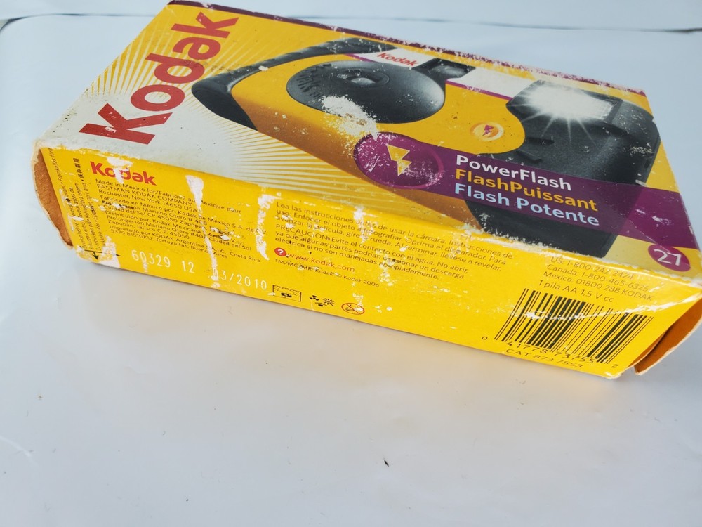 Kodak Power Flash- Single Use Disposable Camera- 27- EXP: 3/2010 New