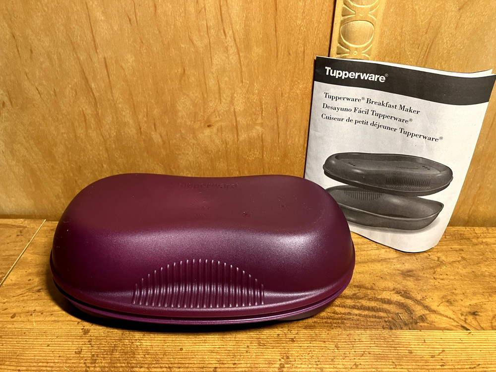 Tupperware Microwave Breakfast Maker W/2 Egg Inserts, New, OOP